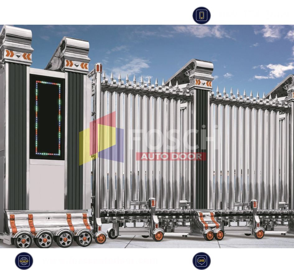 ประตูเลื่อนพับเก็บ Folding Gate